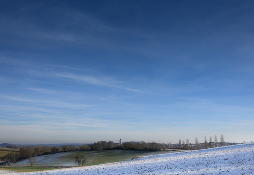 Winterlandschaft über Scheyern
